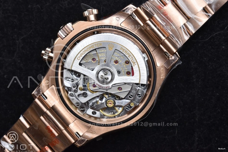 RG QF RG Daytona Edition V5 Dial 1:1 Best Diamonds SH4131 Black Braclet 126505 on 0210